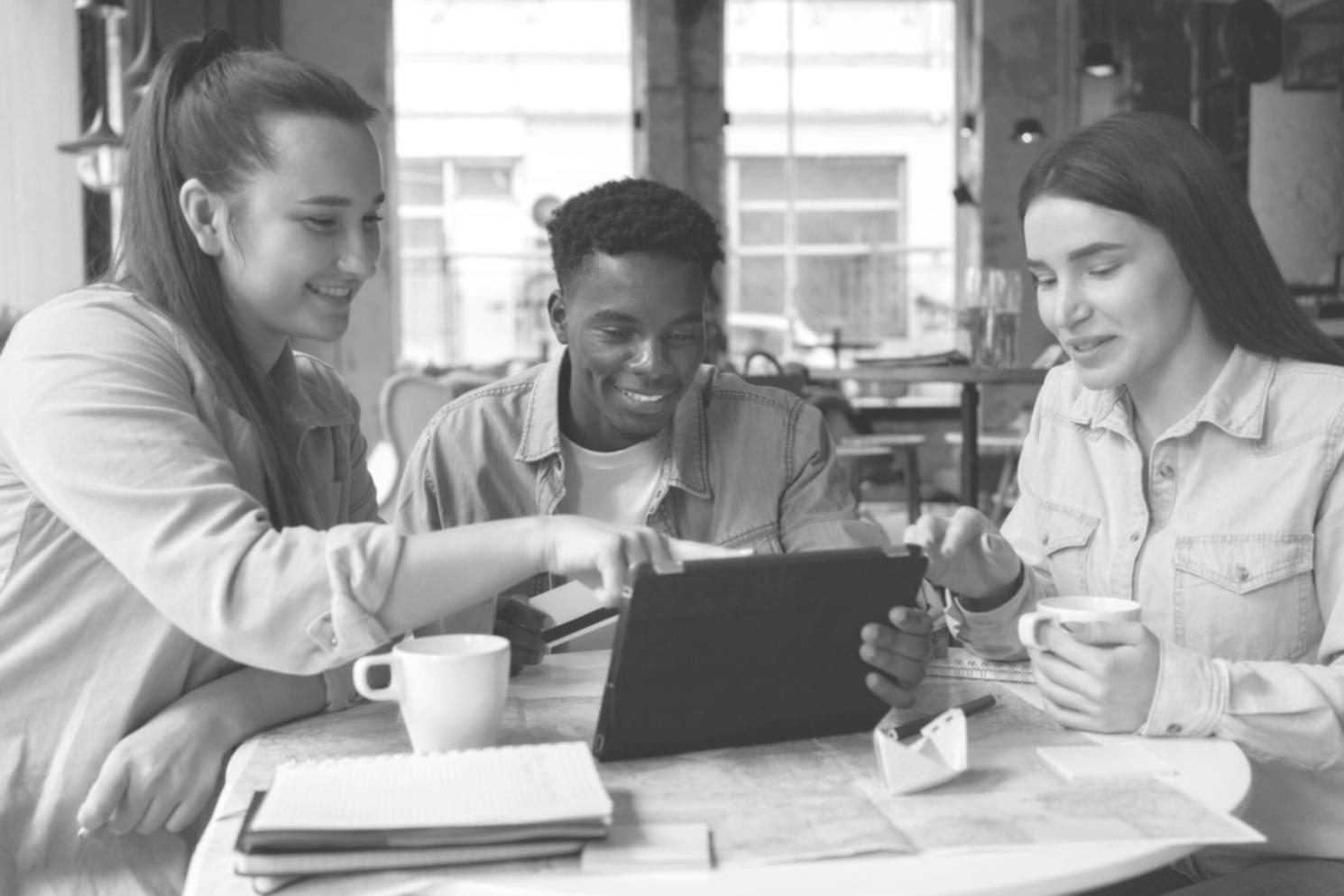 Business professional reviewing financial documents